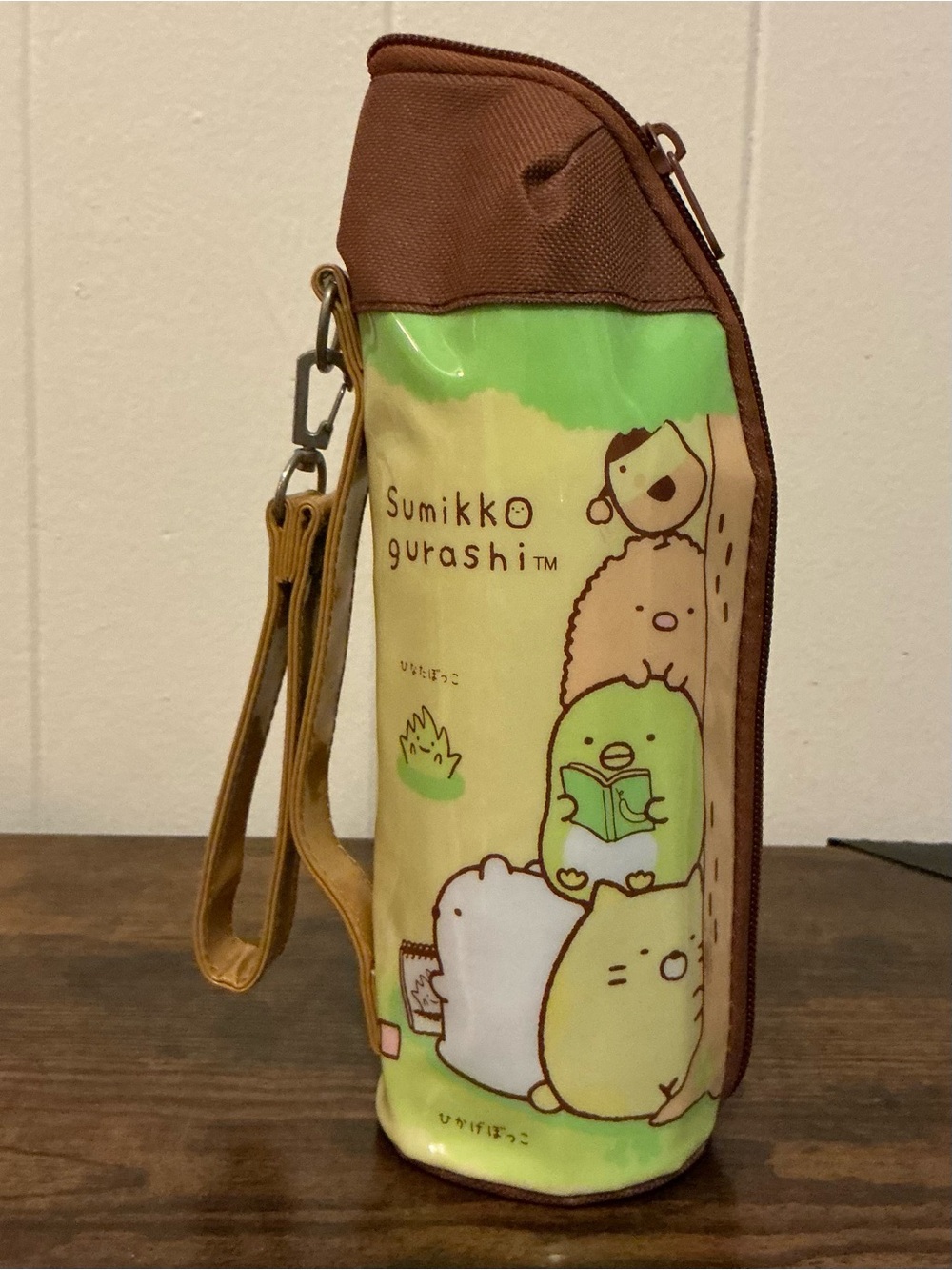 Rare Sold Out San-X Sumikko Gurashi plastic bottle Insulated Zip Pouch